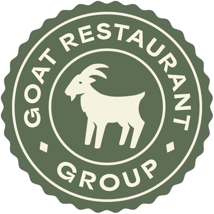 A goat restaurant group logo.